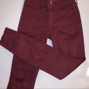 Abercrombie kids Burgundy Jeans
